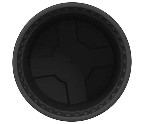 Apaļais Puķu Pods 6 Pcs Melna Ø 12,5 X 10 Cm Plastmasa Vidaxl