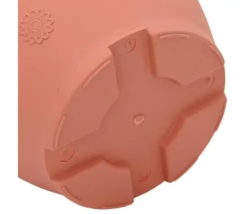 Apaļais Puķu Pods 6 Pcs Ķieģeļu Sarkans Ø 26 X 21.5 Cm Vidaxl