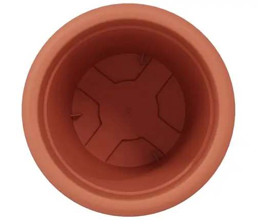 Apaļais Puķu Pods 6 Pcs Ķieģeļu Sarkans Ø 26 X 21.5 Cm Vidaxl