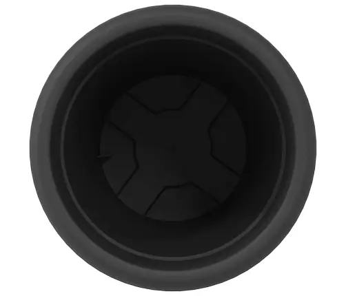 Apaļais Puķu Pods 6 Pcs Melna Ø 26 X 21.5 Cm Plastmasa Vidaxl