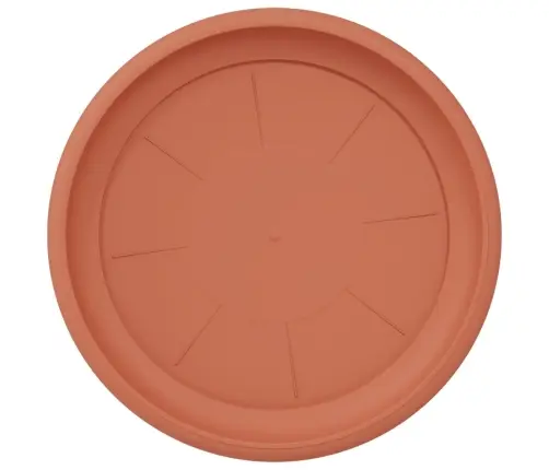 Apaļa Ziedu Palete 6 Pcs Ķieģeļu Sarkans Ø 14 X 2 Cm Plastmasa Vidaxl