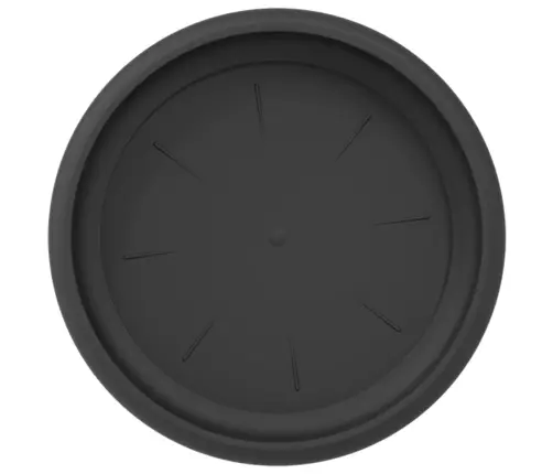 Apaļa Ziedu Palete 6 Pcs Melna Ø 14 X 2 Cm Plastmasa Vidaxl