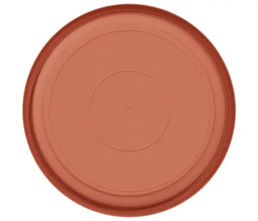 Apaļa Ziedu Palete 24 Pcs Ķieģeļu Sarkans Ø 14 X 2 Cm Plastmasa Vidaxl