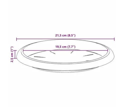 Ringikujuline Lilletaldrik 24 Pcs Kohviroosa Ø 21,5 X 2,5 Cm