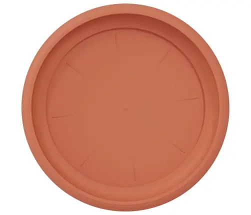 Apaļa Ziedu Palete 24 Pcs Ķieģeļu Sarkans Ø 14 X 2 Cm Plastmasa Vidaxl