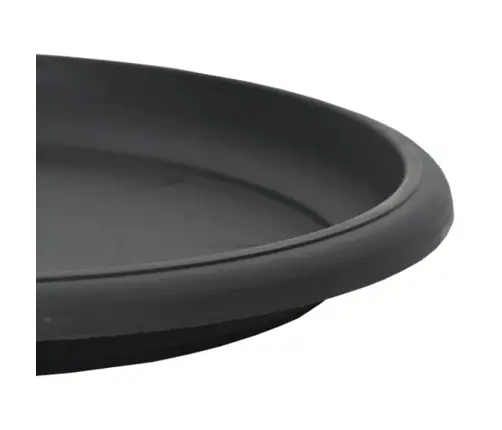 Apaļa Ziedu Palete 24 Pcs Melna Ø 14 X 2 Cm Plastmasa Vidaxl