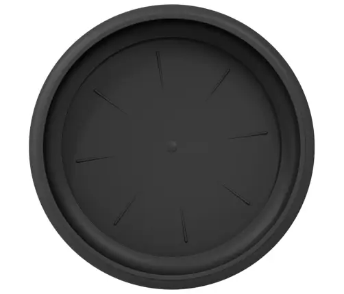 Apaļa Ziedu Palete 24 Pcs Melna Ø 14 X 2 Cm Plastmasa Vidaxl