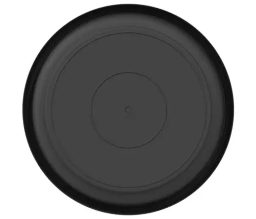 Apaļa Ziedu Palete 24 Pcs Melna Ø 14 X 2 Cm Plastmasa Vidaxl