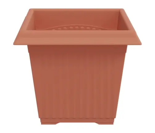 Kvadrātveida Ziedu Pods 24 Pcs Ķieģeļu Sarkans Vidaxl