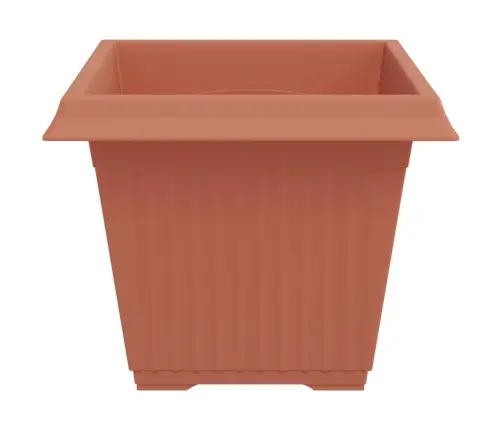 Ruutlillepott 24 Pcs Kohviroosa 43 X 43 X 33,5 Cm Plastmass