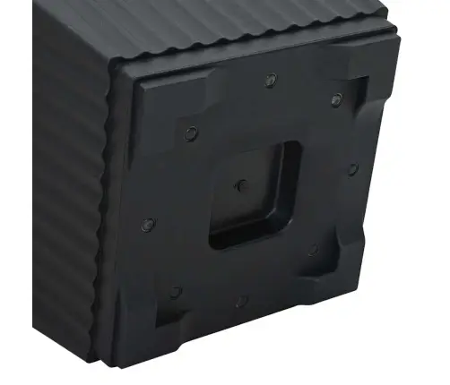 Kvadrātveida Ziedu Pods 24 Pcs Melna 43 X 43 X 33.5 Cm Vidaxl