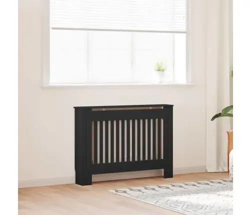 Radiatora Vāks 2 Pcs Melna 112 X 19 X 81.5 Cm Inženierijas Koks Vidaxl