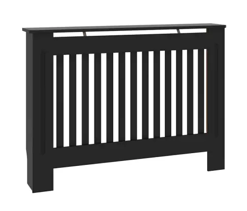 Radiatora Vāks 2 Pcs Melna 112 X 19 X 81.5 Cm Inženierijas Koks Vidaxl