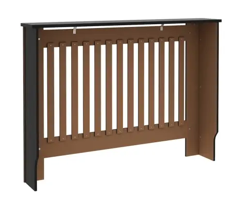 Radiatora Vāks 2 Pcs Melna 112 X 19 X 81.5 Cm Inženierijas Koks Vidaxl