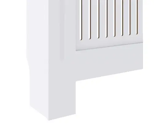 Radiatora Vāks 2 Pcs Balts (142-205) X 20.5 X 81.5 Cm Vidaxl
