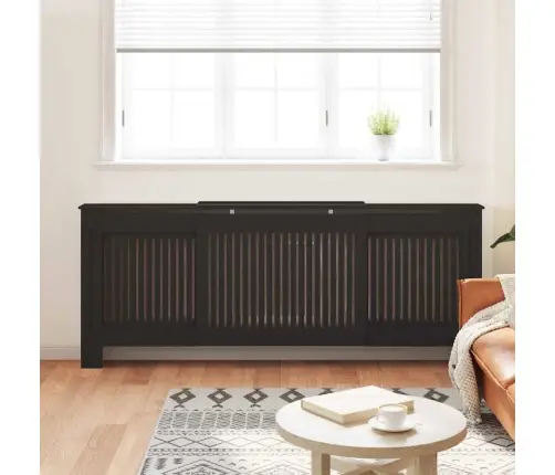 Radiatoriaus Dangtis 2 Pcs Juoda 205 X 20,5 X 81,5Cm