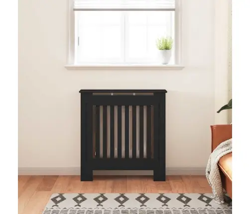 Radiatora Vāks 2 Pcs Melna 78 X 19 X 81.5 Cm Inženierijas Koks Vidaxl