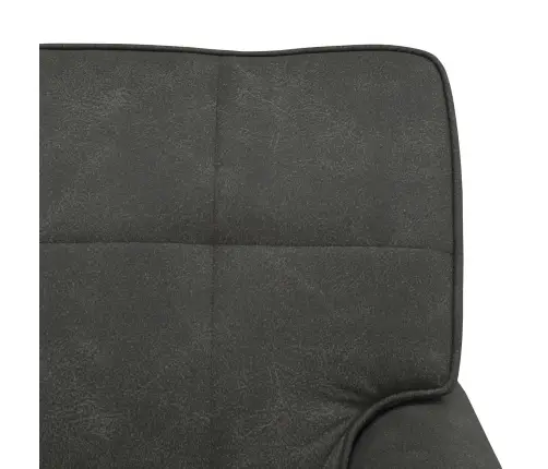 Šeiss Lounge Ar Spilvenu Melna 91 X 157 X 91 Cm Antīks Pu Vidaxl