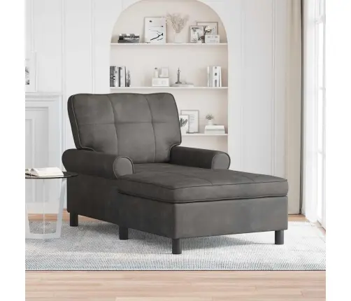 Šeiss Lounge Ar Spilvenu Melna 91 X 157 X 91 Cm Antīks Pu Vidaxl