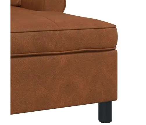 Chaise Lounge Padjaga Pruun 91 X 157 X 91 Cm Antiik Pu