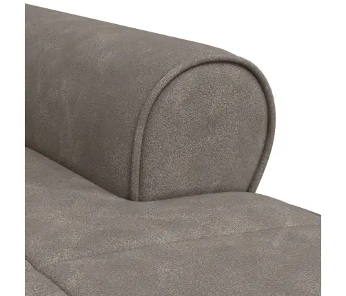 Šeiss Lounge Ar Spilvenu Pelēka 91 X 157 X 91 Cm Antīks Pu Vidaxl