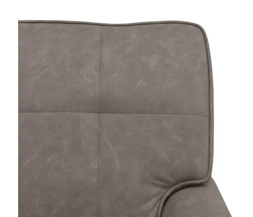 Šeiss Lounge Ar Spilvenu Pelēka 91 X 157 X 91 Cm Antīks Pu Vidaxl