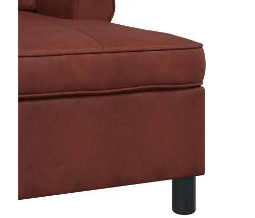 Šeiss Lounge Spīdīga Brūna 91 X 157 X 91 Cm Antīks Pu Vidaxl