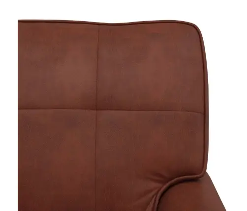 Šeiss Lounge Spīdīga Brūna 91 X 157 X 91 Cm Antīks Pu Vidaxl