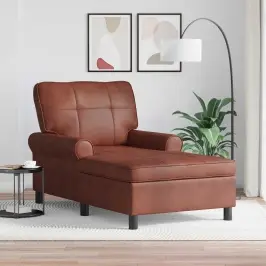 Šeiss Lounge Spīdīga Brūna 91 X 157 X 91 Cm Antīks Pu Vidaxl