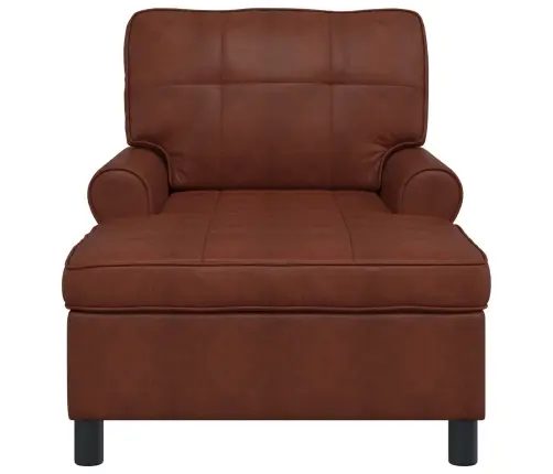 Šeiss Lounge Spīdīga Brūna 91 X 157 X 91 Cm Antīks Pu Vidaxl