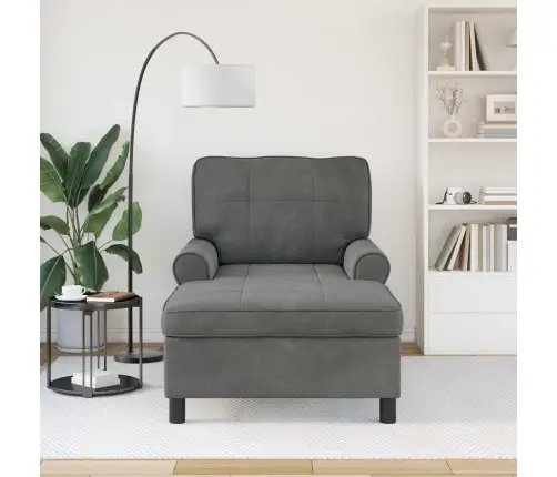 Chaise Lounge Padjaga Tumehall 91 X 157 X 91 Cm Samet