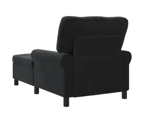 Gultas Su Pagalve Juoda 91 X 157 X 91 Cm Aksomas