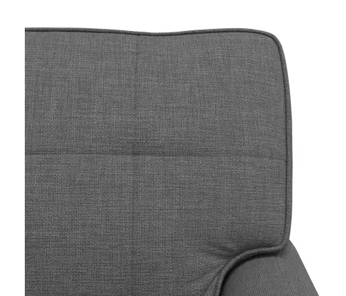 Šeiss Lounge Ar Spilvenu Tumši Pelēks 91 X 157 X 91 Cm Audums Vidaxl