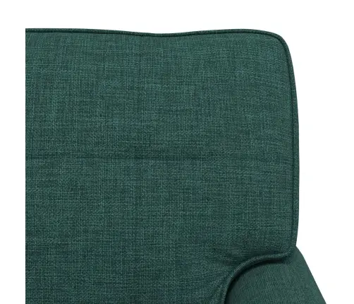 Šeiss Lounge Ar Spilvenu Tumši Zaļš 91 X 157 X 91 Cm Audums Vidaxl