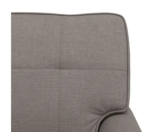 Šeiss Lounge Ar Spilvenu Pelēkbrūna 91 X 157 X 91 Cm Audums Vidaxl