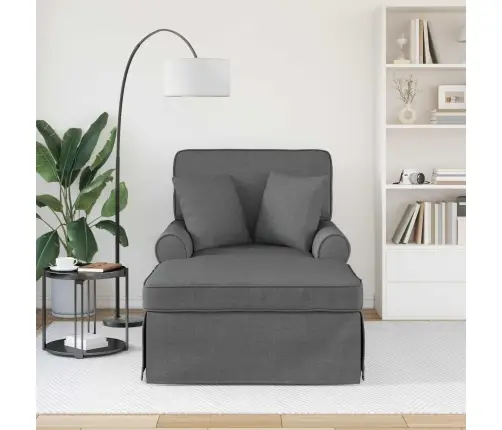 Faina Su Sijonu Tamsiai Pilka 91 X 157 X 91 Cm Audinys