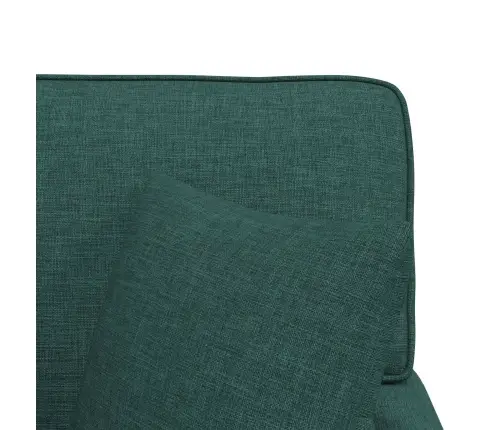 Šezlongs Ar Svārkiem Tumši Zaļš 91 X 157 X 91 Cm Audums Vidaxl