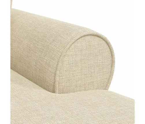 Faina Su Sijonu Su Pagalve Kreminė 91 X 157 X 91 Cm Audinys