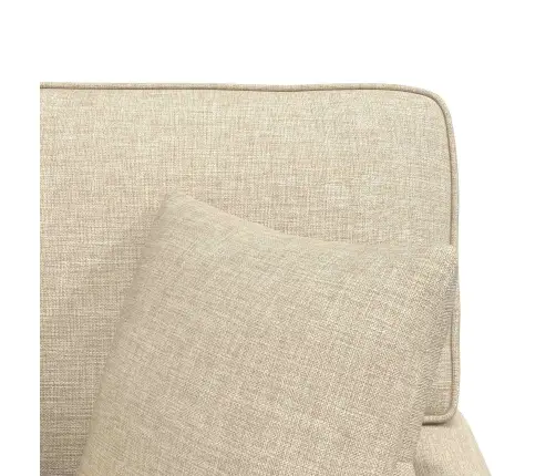 Faina Su Sijonu Su Pagalve Kreminė 91 X 157 X 91 Cm Audinys