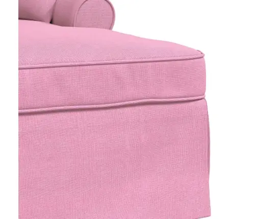 Faina Su Sijonu Su Pagalve Rožinė 91 X 157 X 91 Cm Audinys