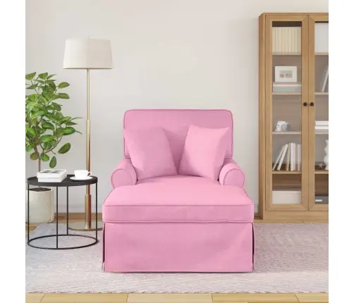 Faina Su Sijonu Su Pagalve Rožinė 91 X 157 X 91 Cm Audinys