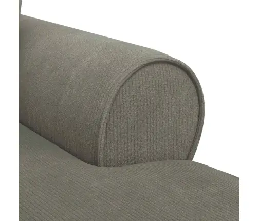 Šezlongs Ar Svārkiem Ar Spilvenu Gaiši Pelēks 91 X 157 X 91 Cm Vidaxl