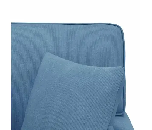 Šezlongs Ar Svārkiem Zila 91 X 157 X 91 Cm Ribots Audums Vidaxl