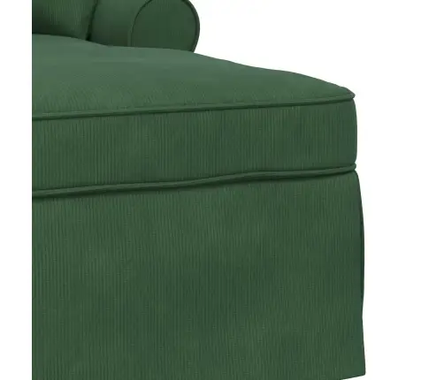 Chaise Lounge Pööratud Äärega Jungle Roheline 91 X 157 X 91 Cm