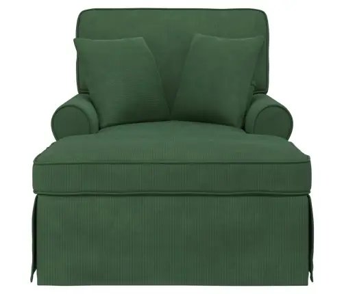 Chaise Lounge Pööratud Äärega Jungle Roheline 91 X 157 X 91 Cm