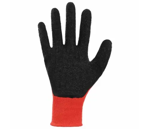 Töökindad 12 Pcs Punane Ja Must 7 / S Lateksi Kate