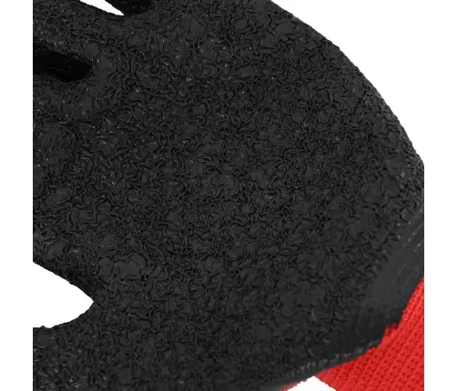 Darbo Pirštinės 24 Pcs Raudona Ir Juoda 8 / M Latekso Danga