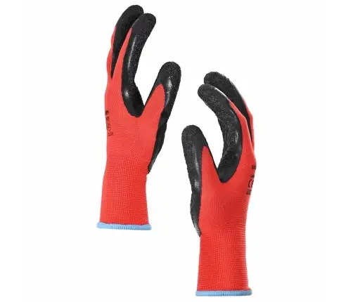 Töökindad 24 Pcs Punane Ja Must 9 / L Lateksi Kate