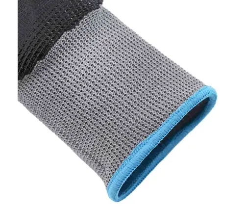 Töökindad 12 Pcs Hall Ja Must 9 / L Polüester