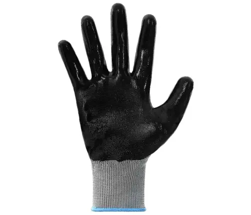 Darba Cimdi 24 Pcs Pelēks Un Melns 9 / L Poliesters Vidaxl